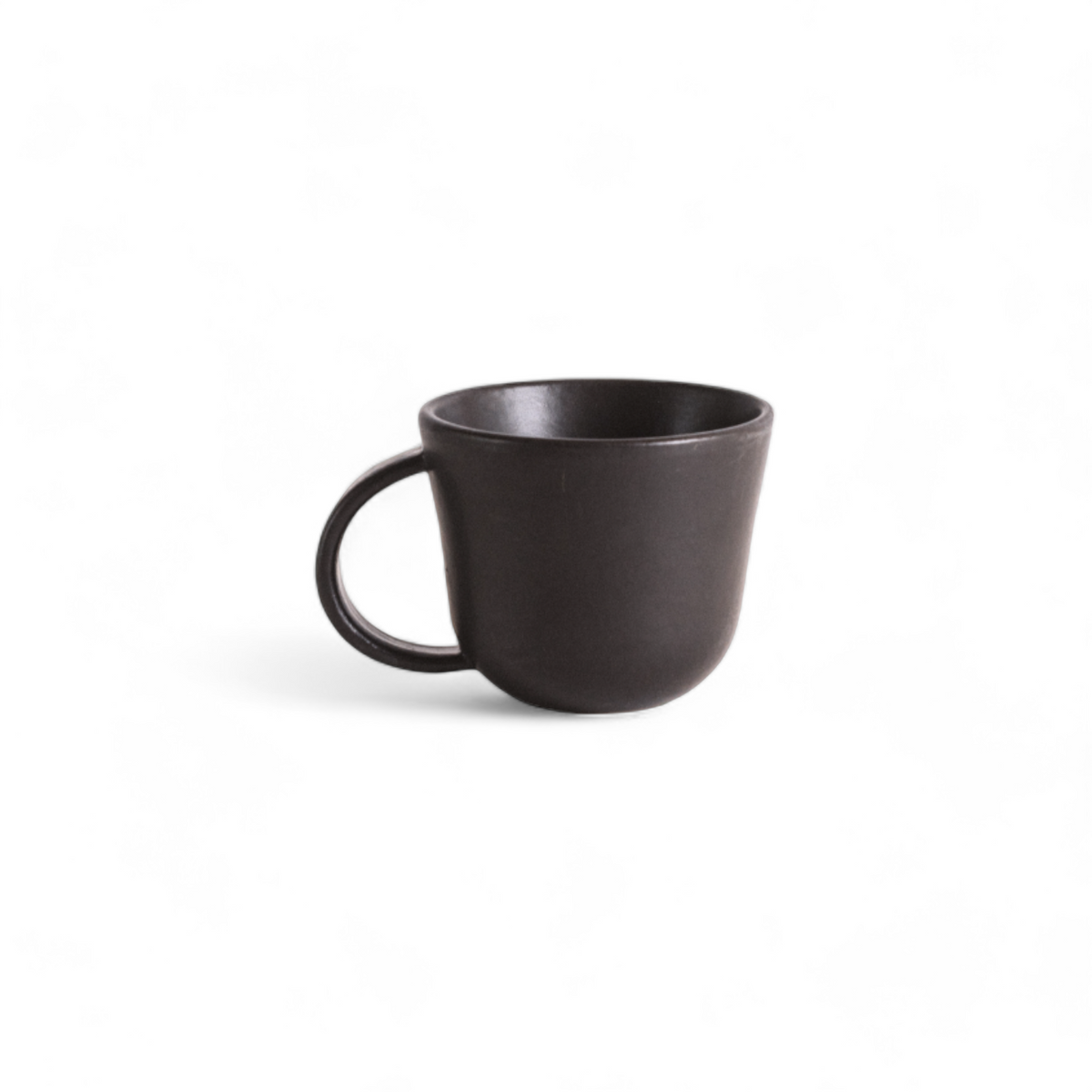 S/4 Tunisian Mug - Matte Black - Resonant- Gharyan Stoneware