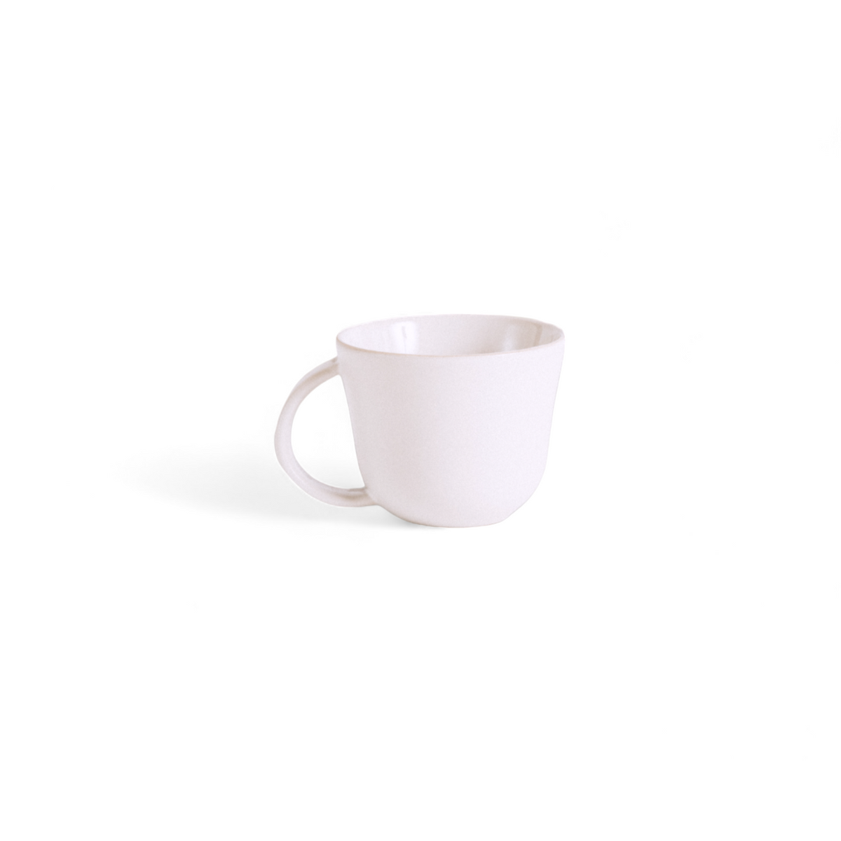 S/4 Tunisian Mug - Matte White - Resonant- Gharyan Stoneware