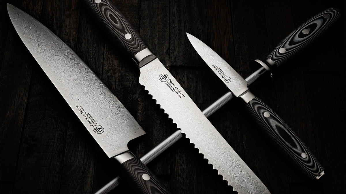 Damascus Knife 4 Piece Gift Set - Resonant