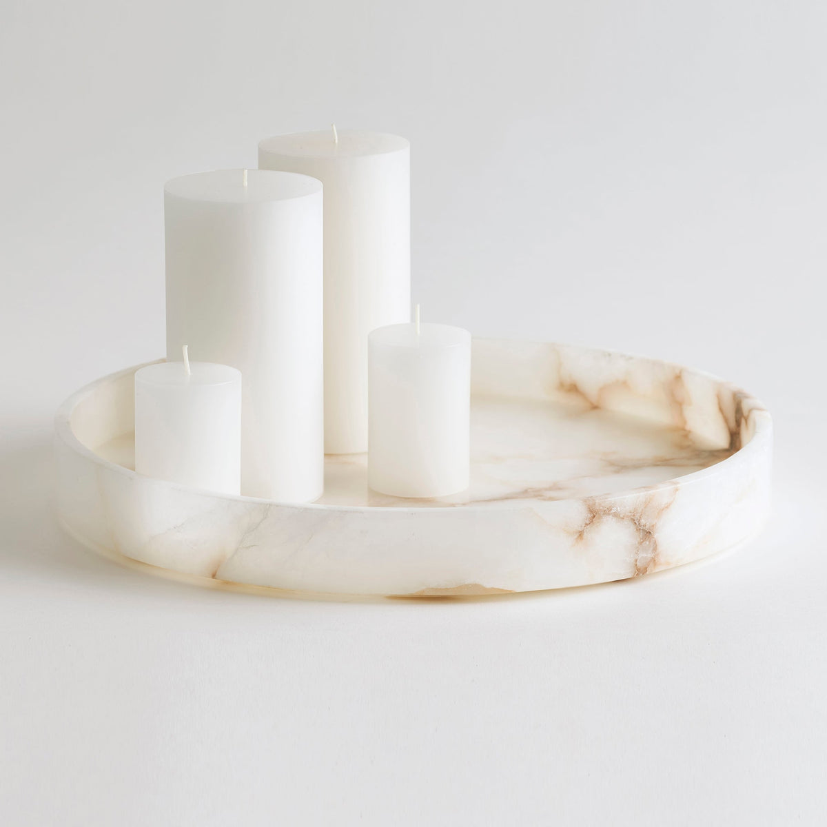 Santo Alabaster Large Tray - Resonant