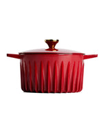 FIREUP Rapid Heat Enameled Cast Iron Rosso Red 5.5-Quart Dutch Oven - Resonant
