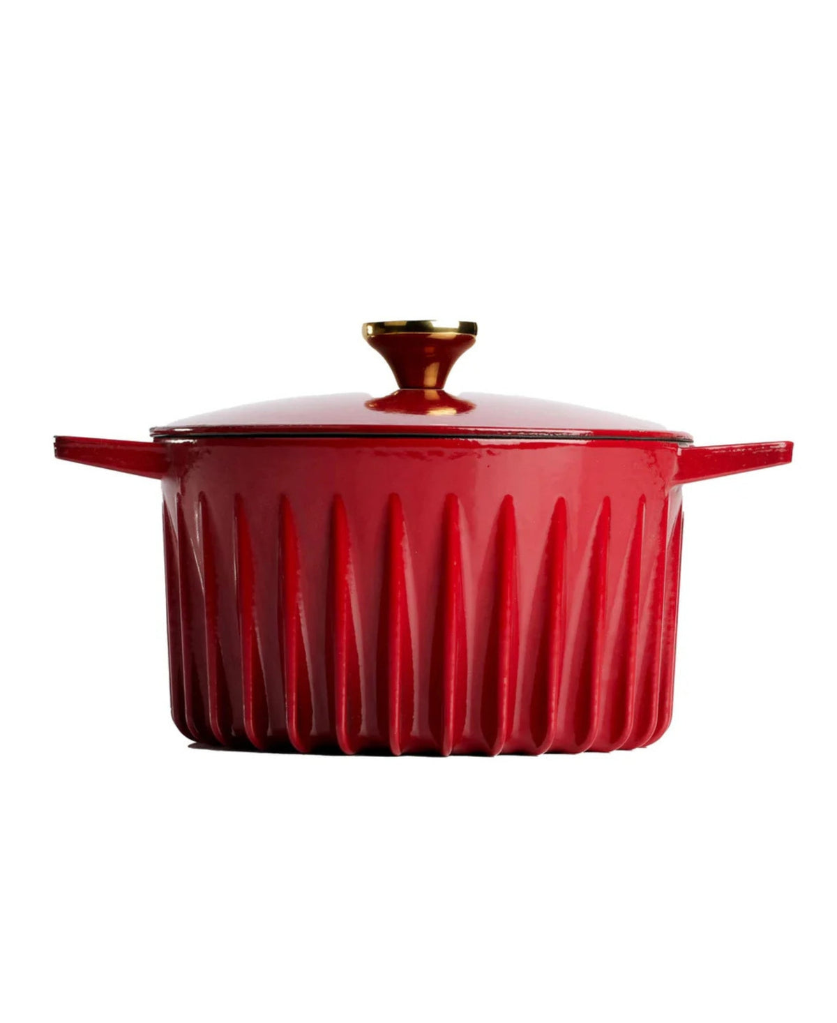 FIREUP Rapid Heat Enameled Cast Iron Rosso Red 5.5-Quart Dutch Oven - Resonant
