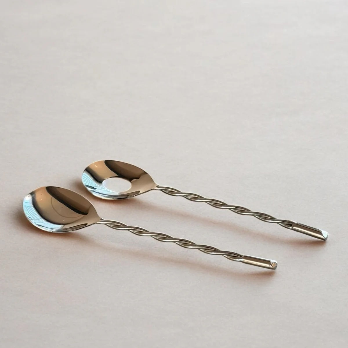 Ankara Twisted Salad Servers - Resonant- Meso