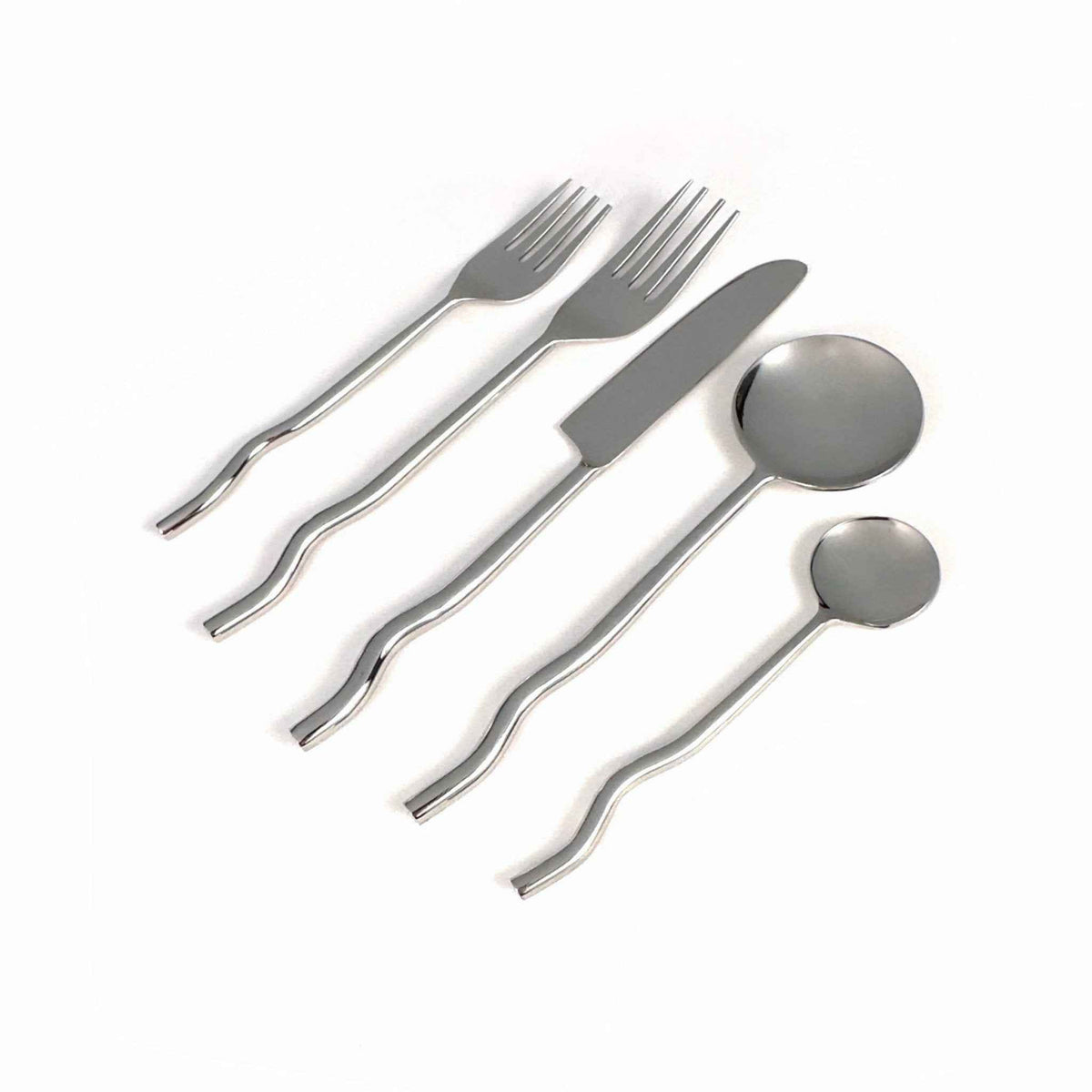 Emma Silver Flatware (Set of 20) by MESO - Resonant