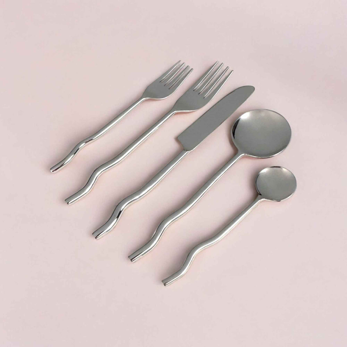 Emma Silver Flatware (Set of 20) by MESO - Resonant