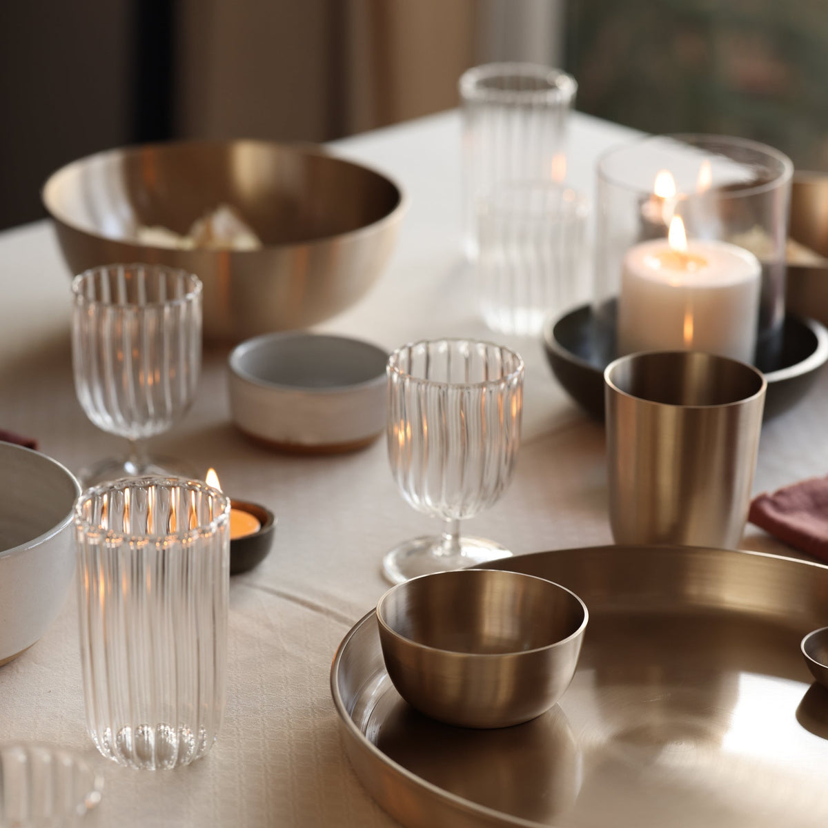 Kira Tall Tumbler - set of 4 by Fleck India - Resonant