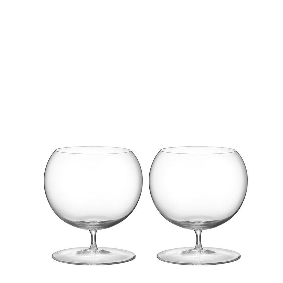 Geometry Cognac Set of 2: Sculptural Sophistication for Cognac.