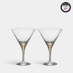 Intermezzo Gold Martini Glasses - Set of 2