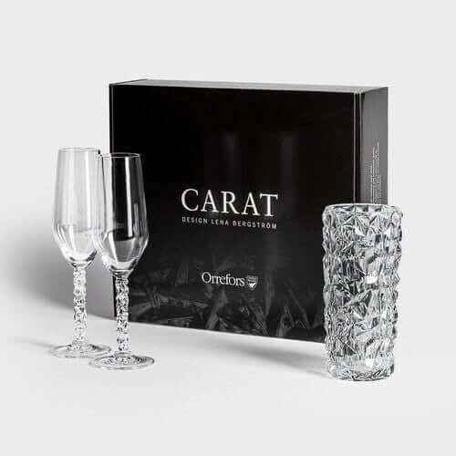 Orrefors Carat Champagne Gift Set: Elevate Your Celebrations with Timeless Elegance