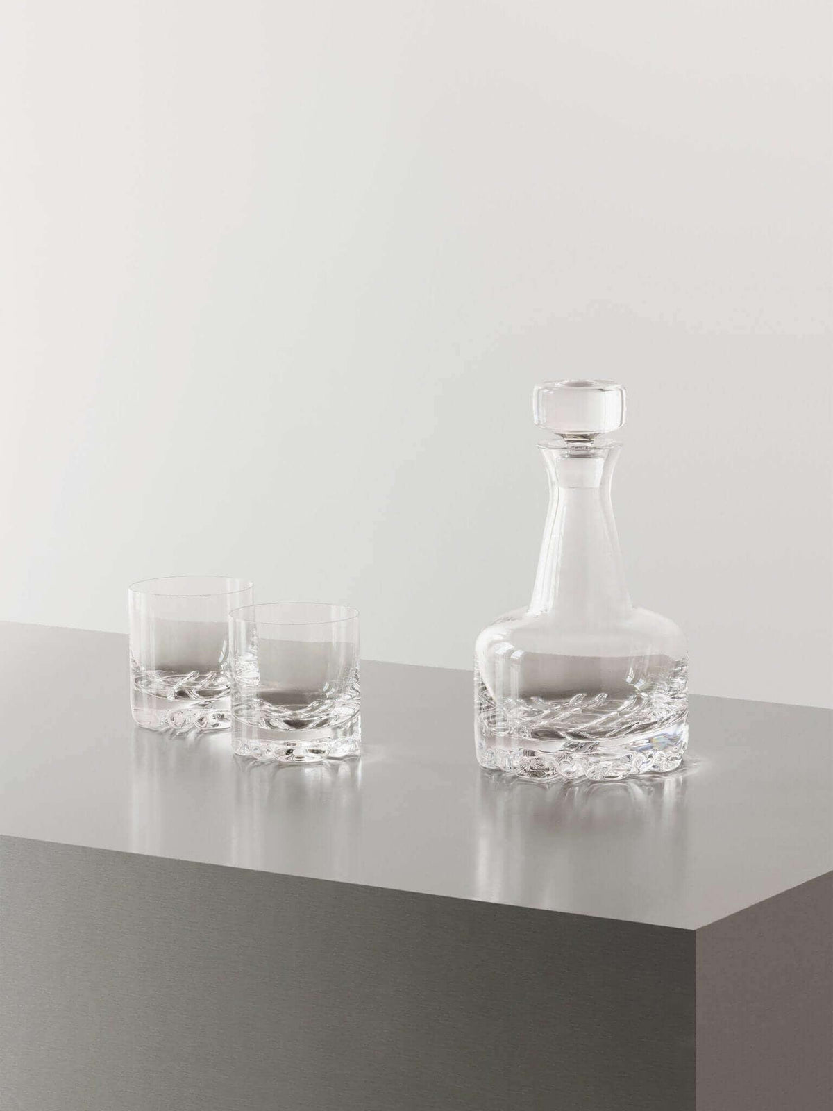 Orrefors Erik 3 - Piece Decanter Set: Modern Scandinavian Elegance for Whiskey Lovers at Resonant OrreforsSTEMWAREA Resonant ChristmasGIFTS