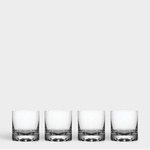 Orrefors Erik Double Old Fashioned Glasses (12oz): Modern Design for Classic Enjoyment (Set of 4).
