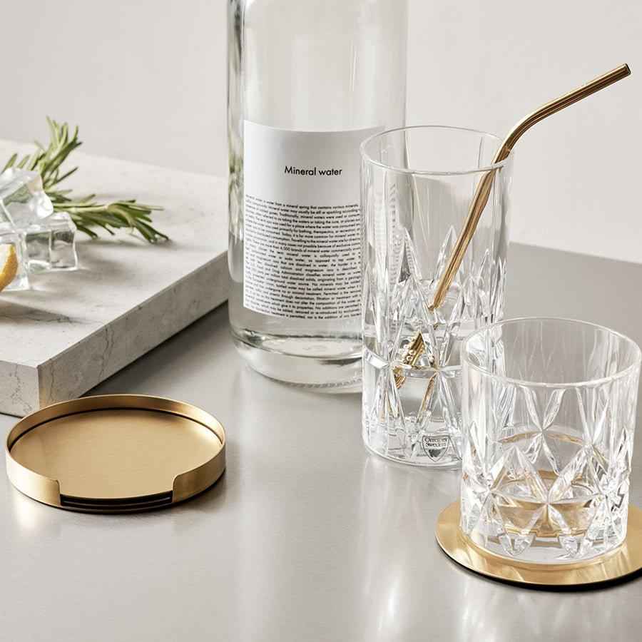 Peak Coasters - Set of 4 - Resonant- Orrefors