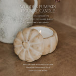 Pumpkin Spice Soy Candle - Ceramic Pumpkin Jar - 8 oz - Resonant- Sweet Water Decor